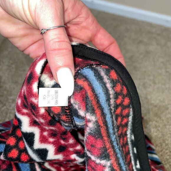 Cuddl Duds Fleece wear with Stretch Full Zip Vest Indian Navajo pattern  SZ SM - Picture 9 of 10